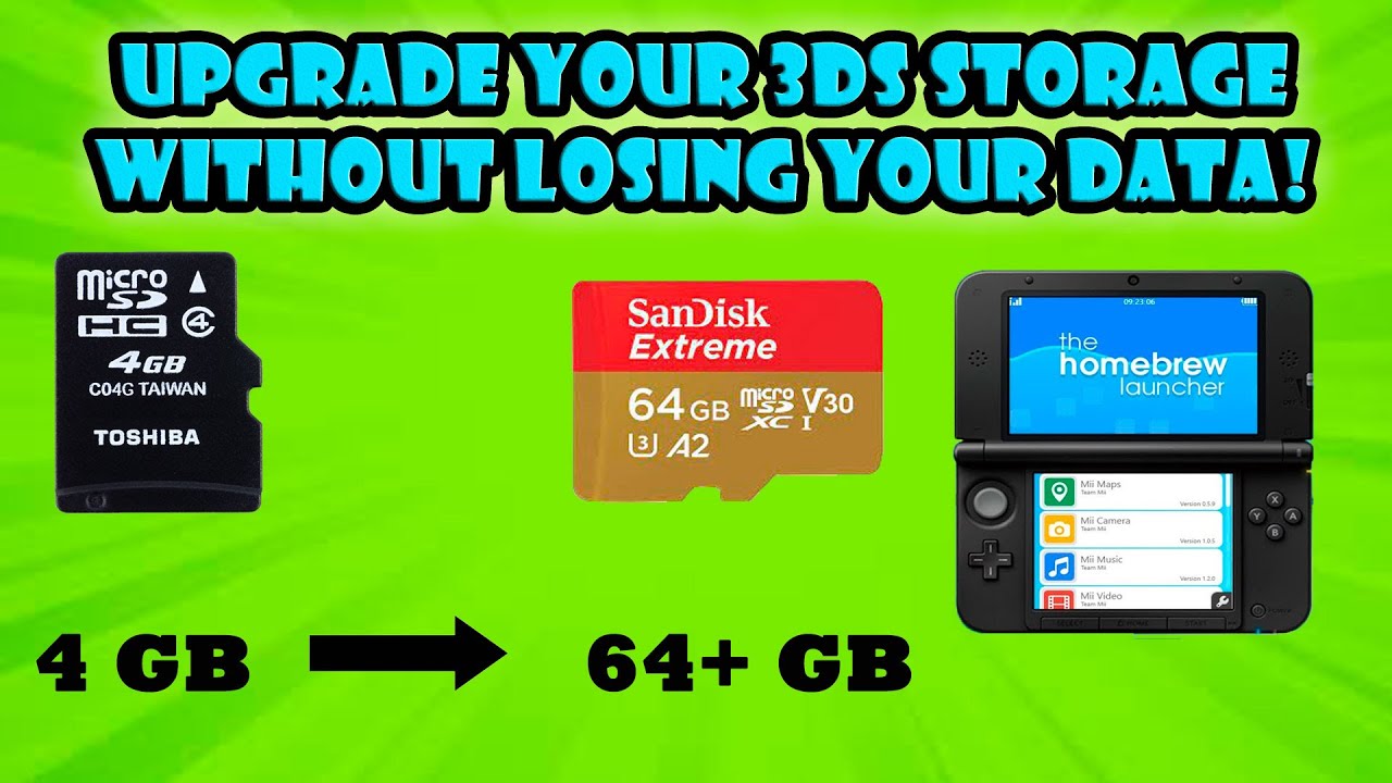 Upgrade 3DS Storage 2023 guide (Without losing games and CFW)