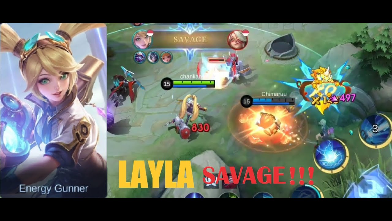 21KILLS GAMEPLAY LAYLA SAVAGE! BEST LAYLA ONE HIT BUILD; BUILD TOP GLOBAL LAYLA; LAYLA BEST BUILD
