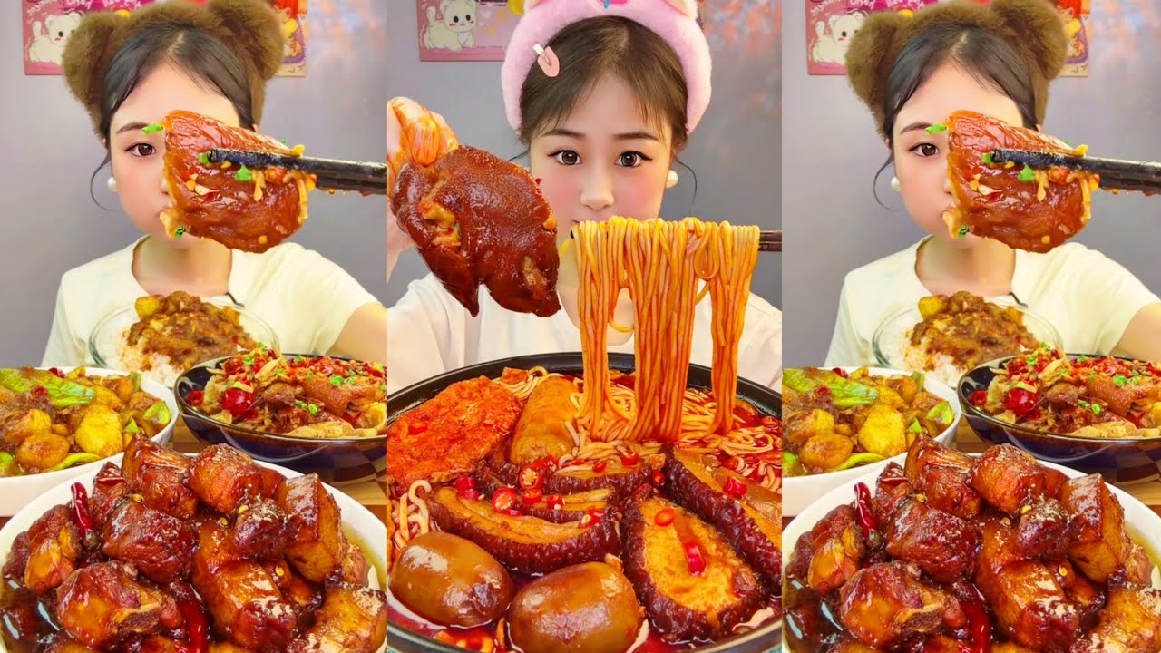 Extreme Big Bite Mukbang: Chinese Spicy Food Challenge // 중국 먹방 모음