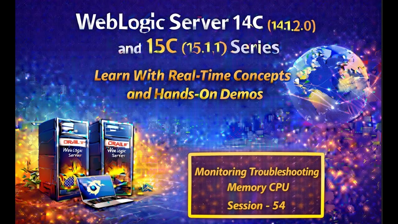 WebLogic Server 14C(14.1.2) & 15C(15.1.1)Series:Zero to Hero:Memory & CPU Troubleshooting Session 54