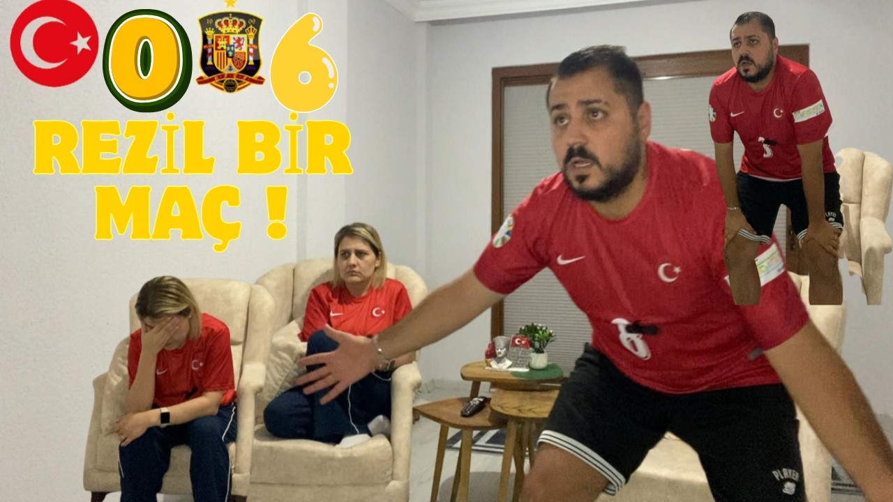 Türkiye 0-6 İspanya! Eşimle İzlerken DEHŞETE DÜŞTÜK! | REAKSİYON VLOG'u 