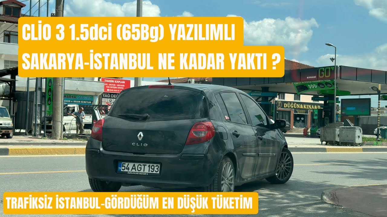 CLİO 3 / UZUN YOL VLOG / NE KADAR YAKIT YAKTI / ALDIĞIM EN İYİ DEĞER / TRAFİKSİZ SAKARYA-İSTANBUL