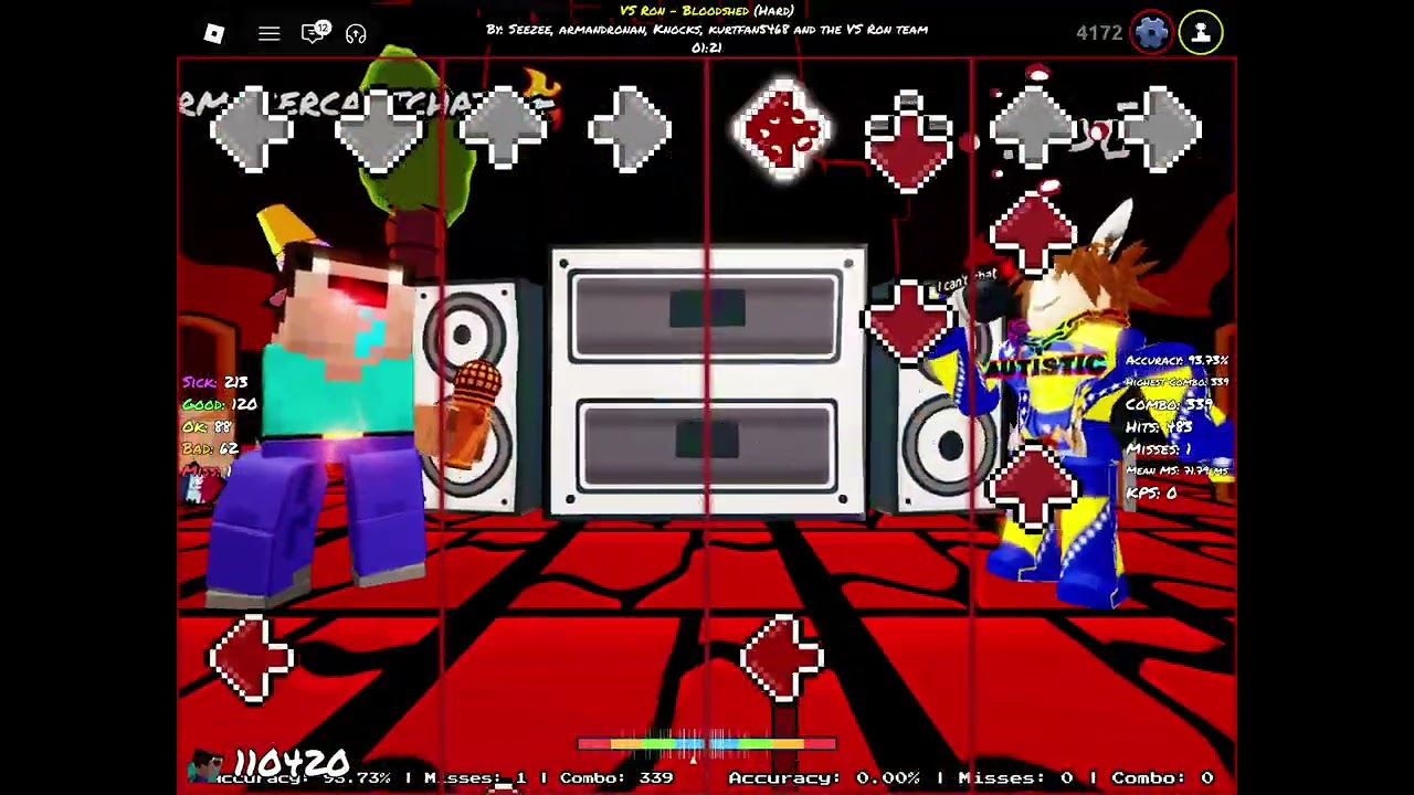 2 misses 1156combo on bloodshed funky Friday on mobile 