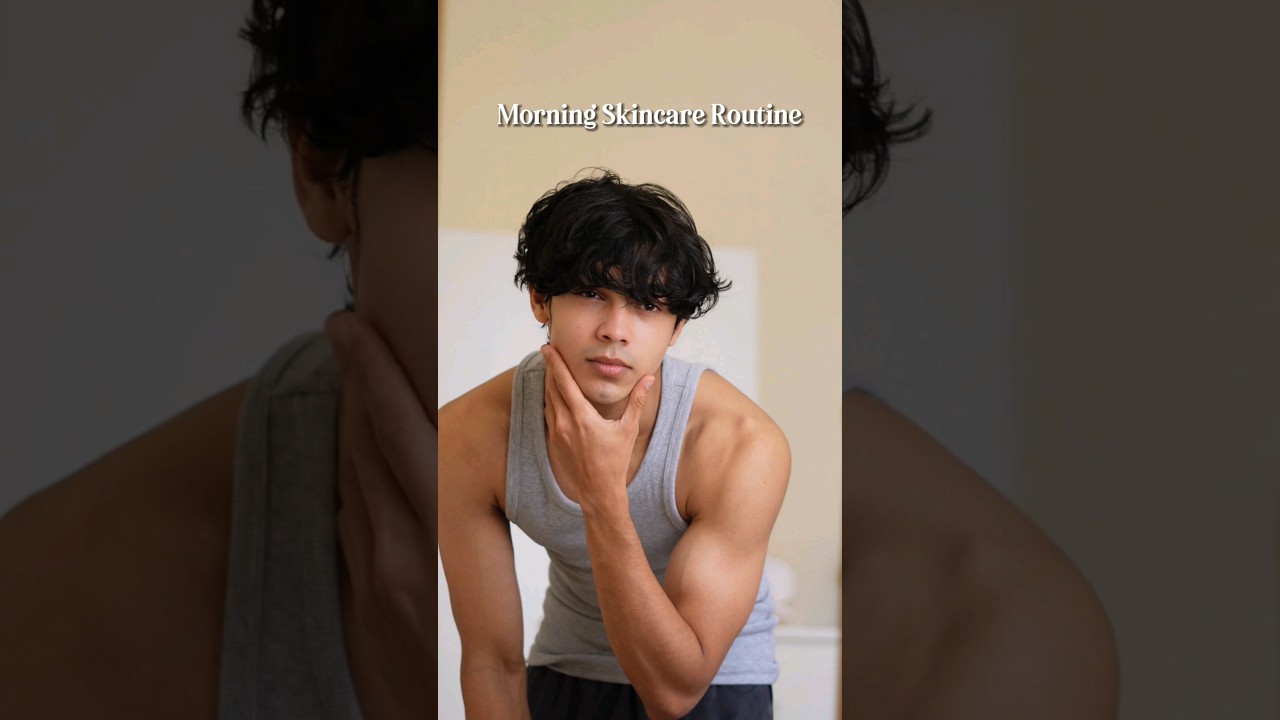 My Morning Skincare Routine✨️  #shorts #skincare #skincareroutine #mensskincareroutine #glowingskin