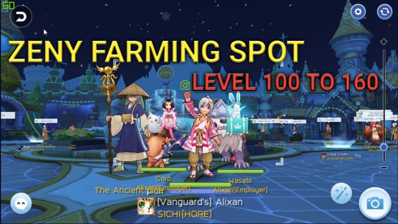 Zeny Farming Spot Level 100 to 160 - Ragnarok M Eternal Love