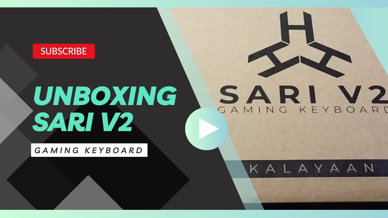 Rakk Sari V2 Gaming Keyboard unboxing