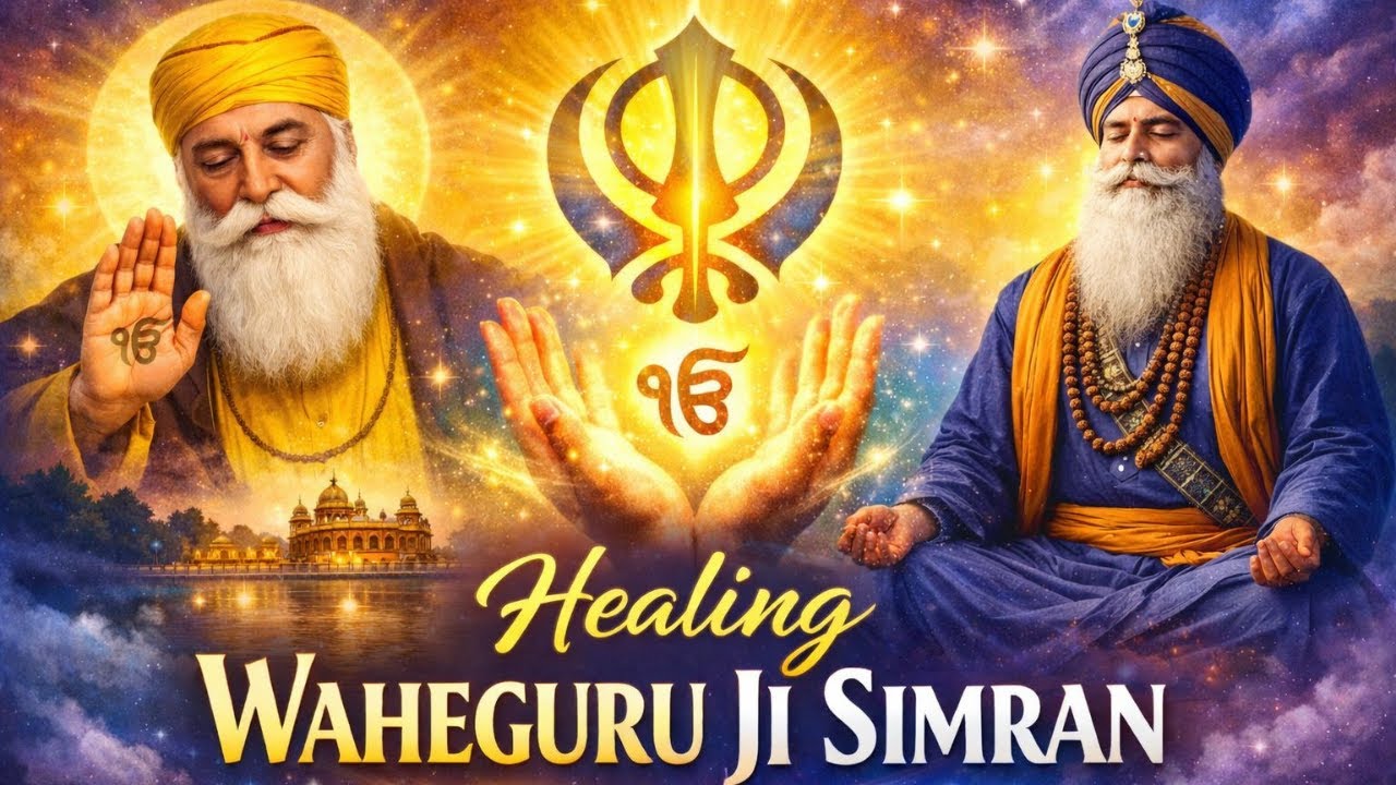 Healing Waheguru Ji Simran (ਵਾਹਿਗੁਰੂ ਜੀ ਸਿਮਰਨ) | Peace, Positivity & Inner Calm