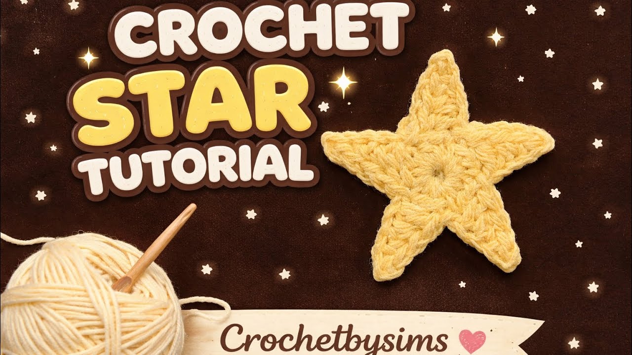 Crochet Star | Tutorial | Beginners friendly 