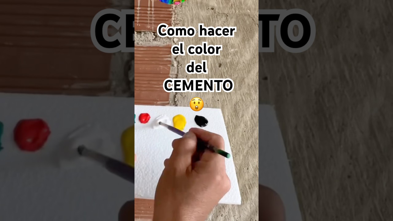 As&iacute; hago el color GRIS CEMENTO 🎨🖌️