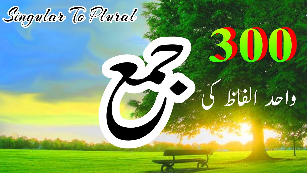 Urdu Singular Plural || Urdu Seekhen || اردو قواعد || واحد جمع