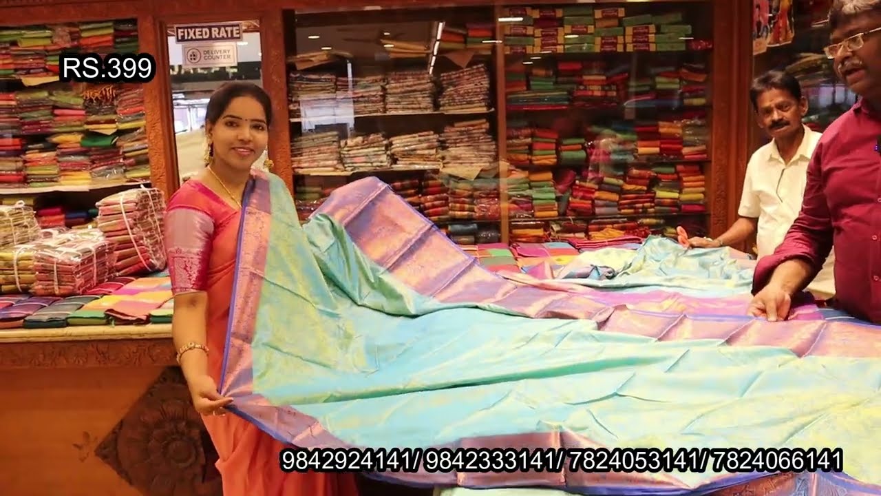 Rs.399 Onwards Diwali Soft Silk Kanchipuram Pure Bridal Soft Silk  | Jalal Silks Online Available