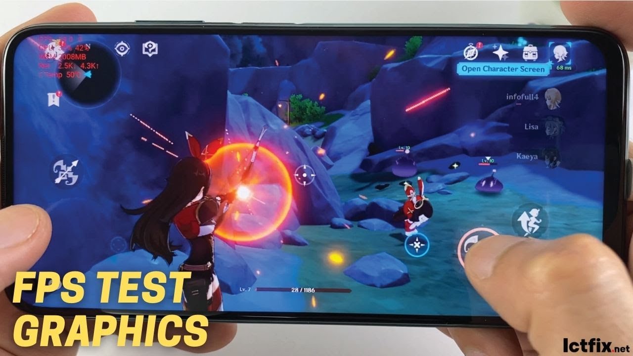 Huawei P40 Lite test game Genshin Impact New Update | Graphics, FPS, Temperature test