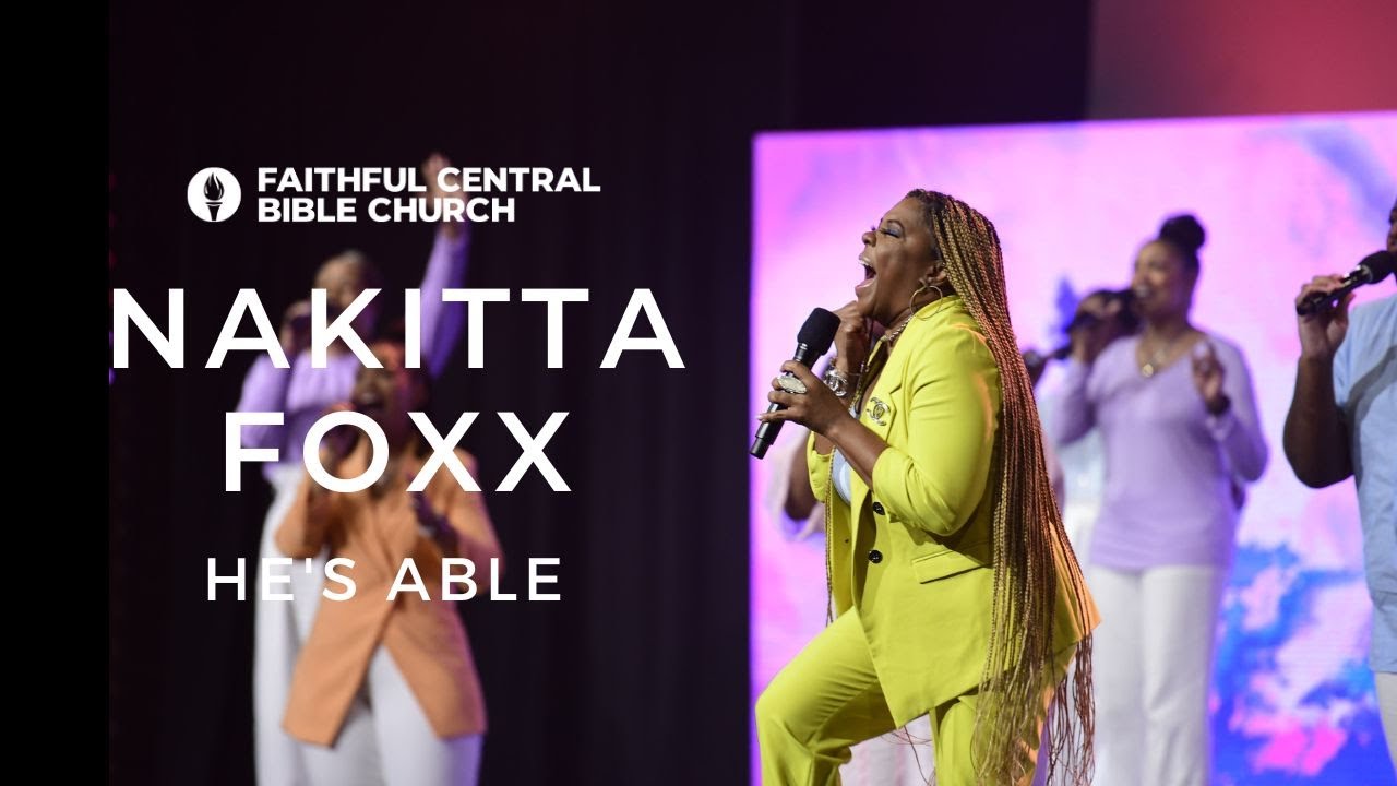Nakitta Foxx sings He's Able on Resurrection Sunday