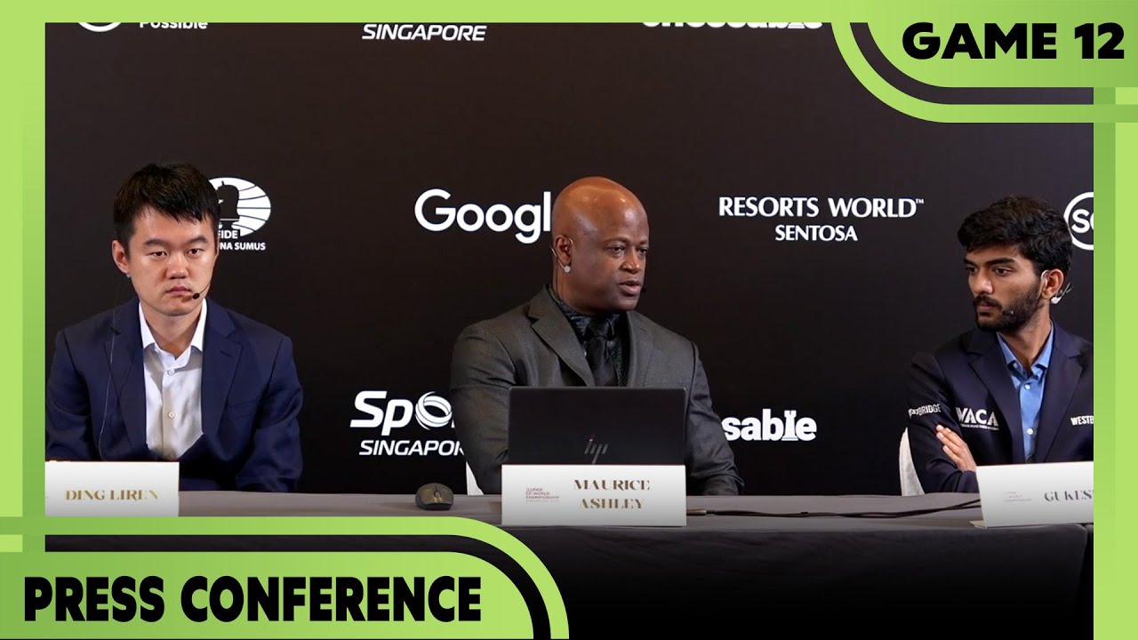 Game 12 | FULL PRESS CONFERENCE | Fide World Chess Championship 2024