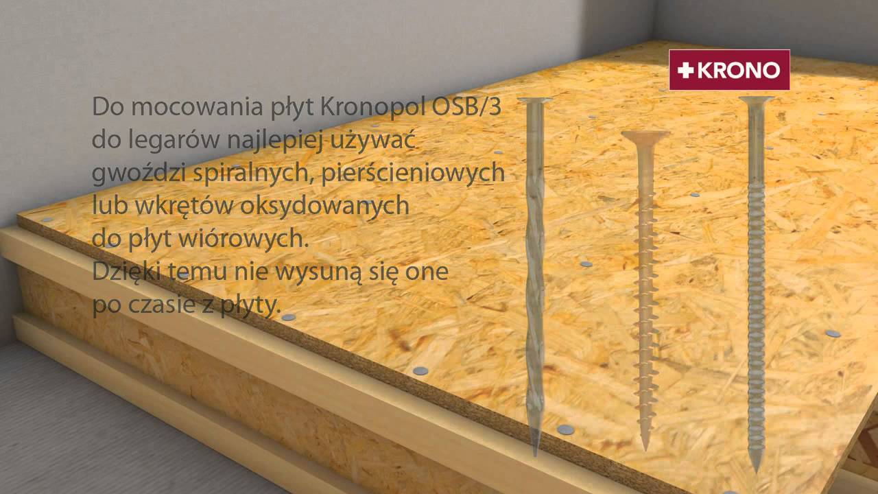 Prezentacja  montażu podłogi z płyt KRONOPOL OSB 3