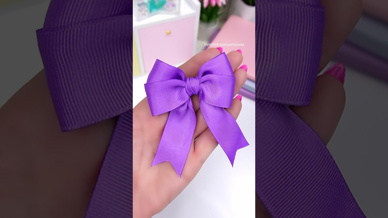 C&oacute;mo hacer un lazo f&aacute;cil 🎀 #diy #manualidades #tutorial #innovamanualidades
