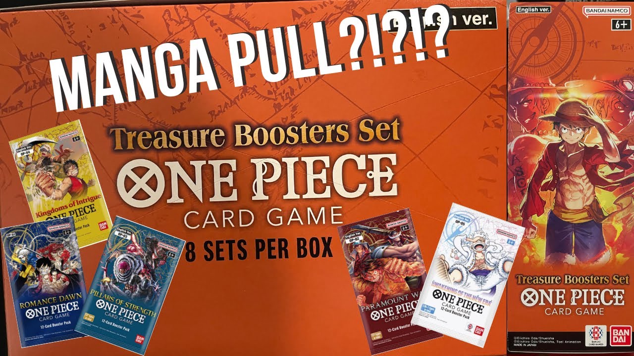 I PULLED A MANGA!?! TREASURE BOOSTER SET! (PART 3) Case Opening #2 ONE PIECE CARD GAME