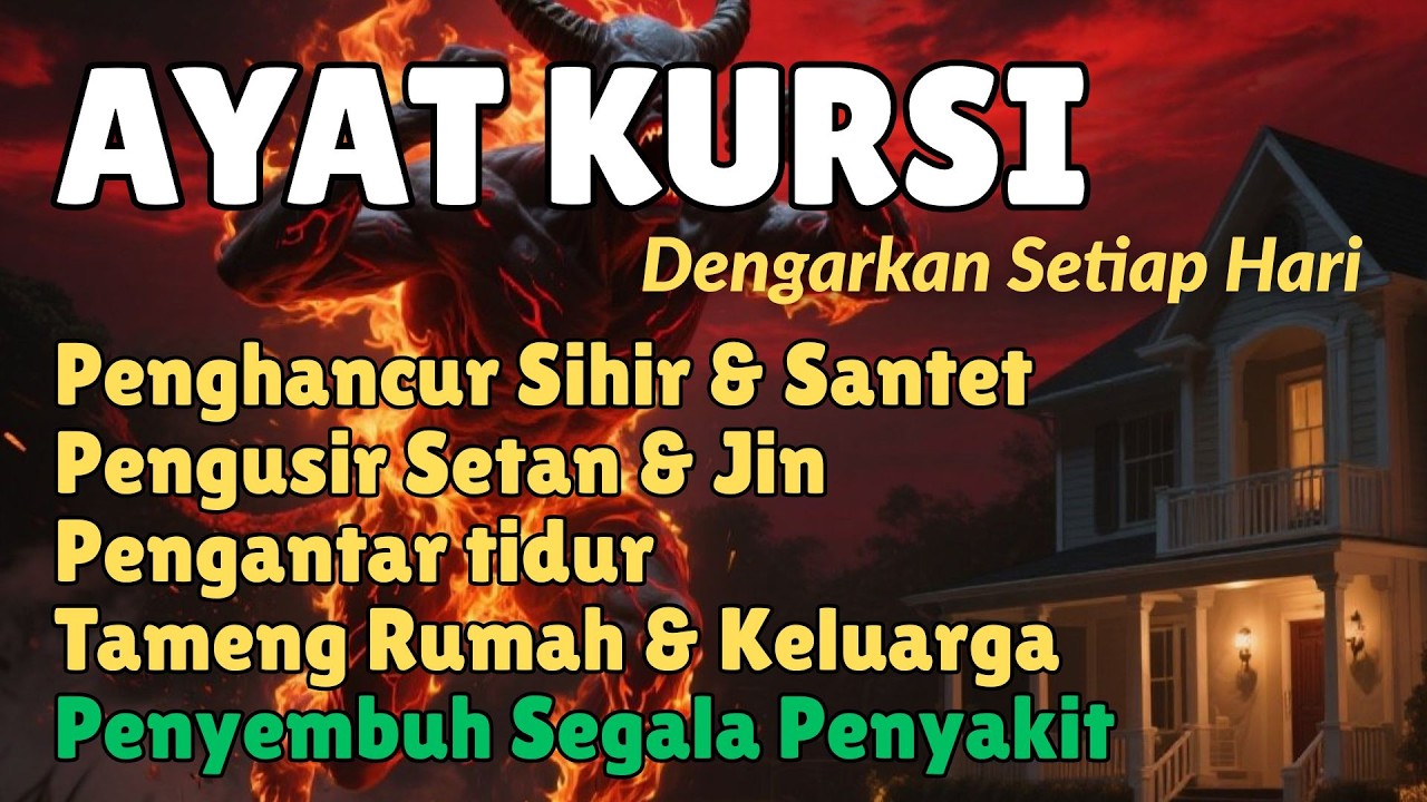 Ayat Kursi Pengusir Setan dan Jin 🔥 Ayat Kursi Merdu Pengantar Tidur