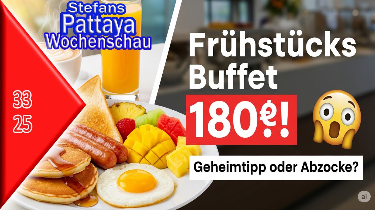 180 Baht Frühstücks Buffet in Pattaya – Geheimtipp oder Touristenfalle?