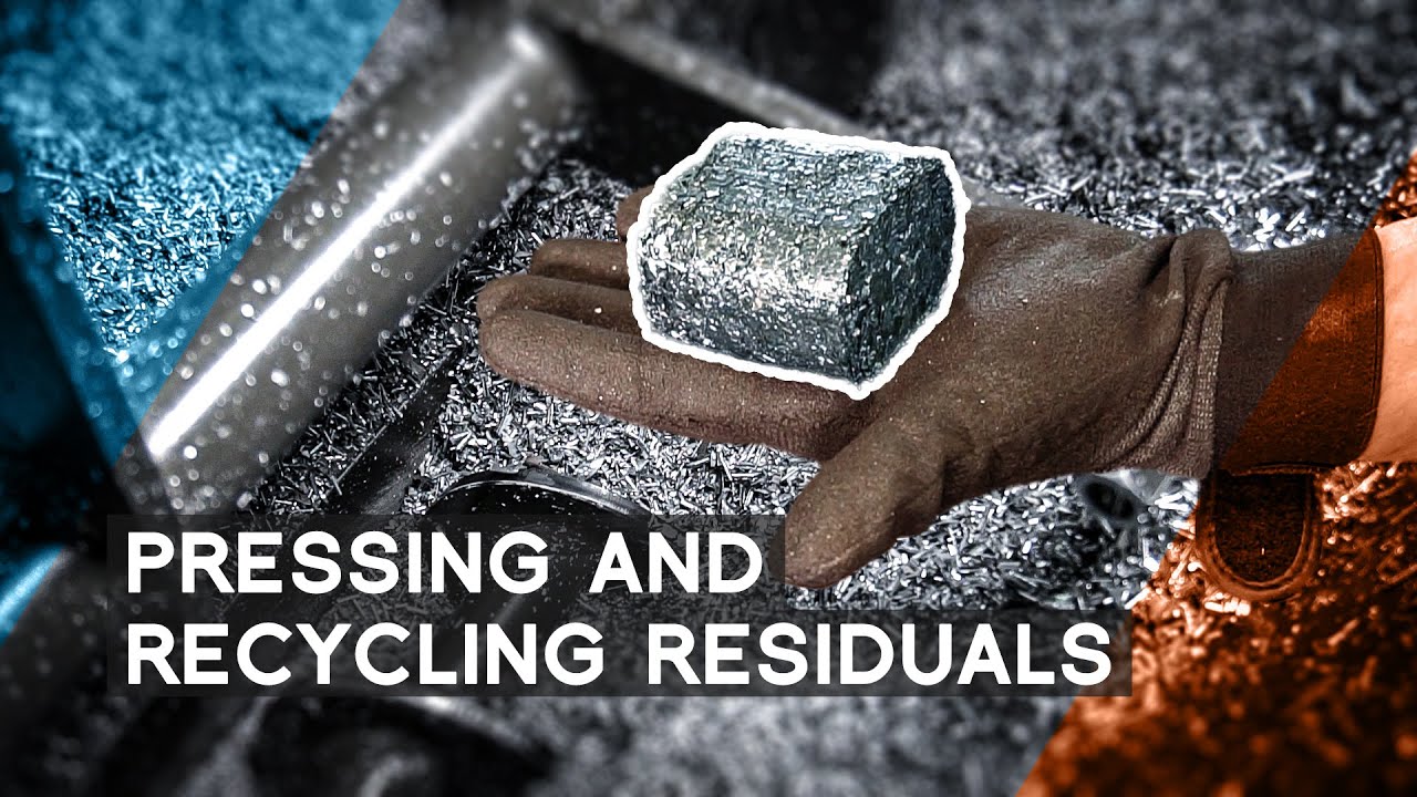 Optimization of the chip handling: Briquetting metal chips and grinding sludge | METAL WORKS TV