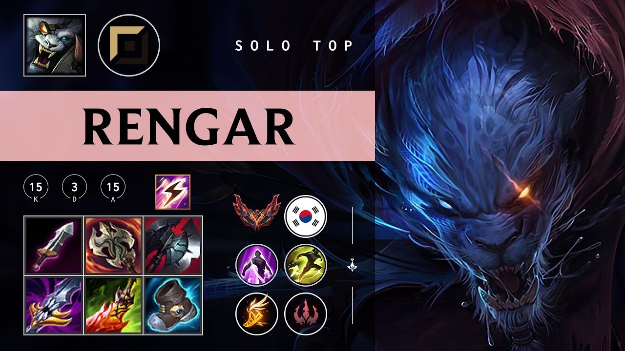 Rengar Top vs Illaoi - KR Grandmaster Patch 26.05