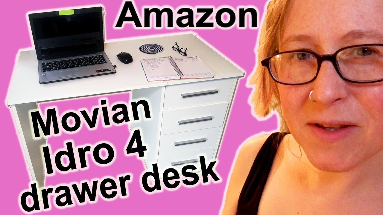 Amazon Brand - Movian Idro 4-Drawer Desk