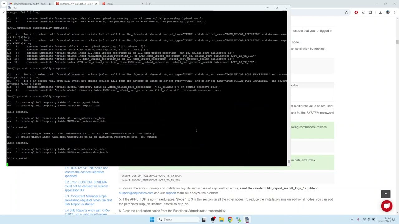 1. Blitz Report installation