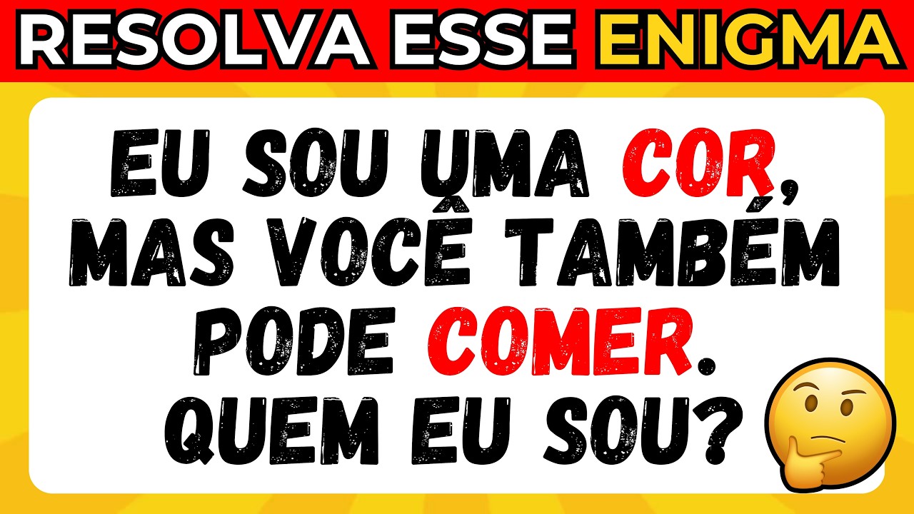 🧠 S&oacute; um G&ecirc;nio consegue Resolver esses Enigmas ✅ | Teste de Conhecimento | Detona Quiz