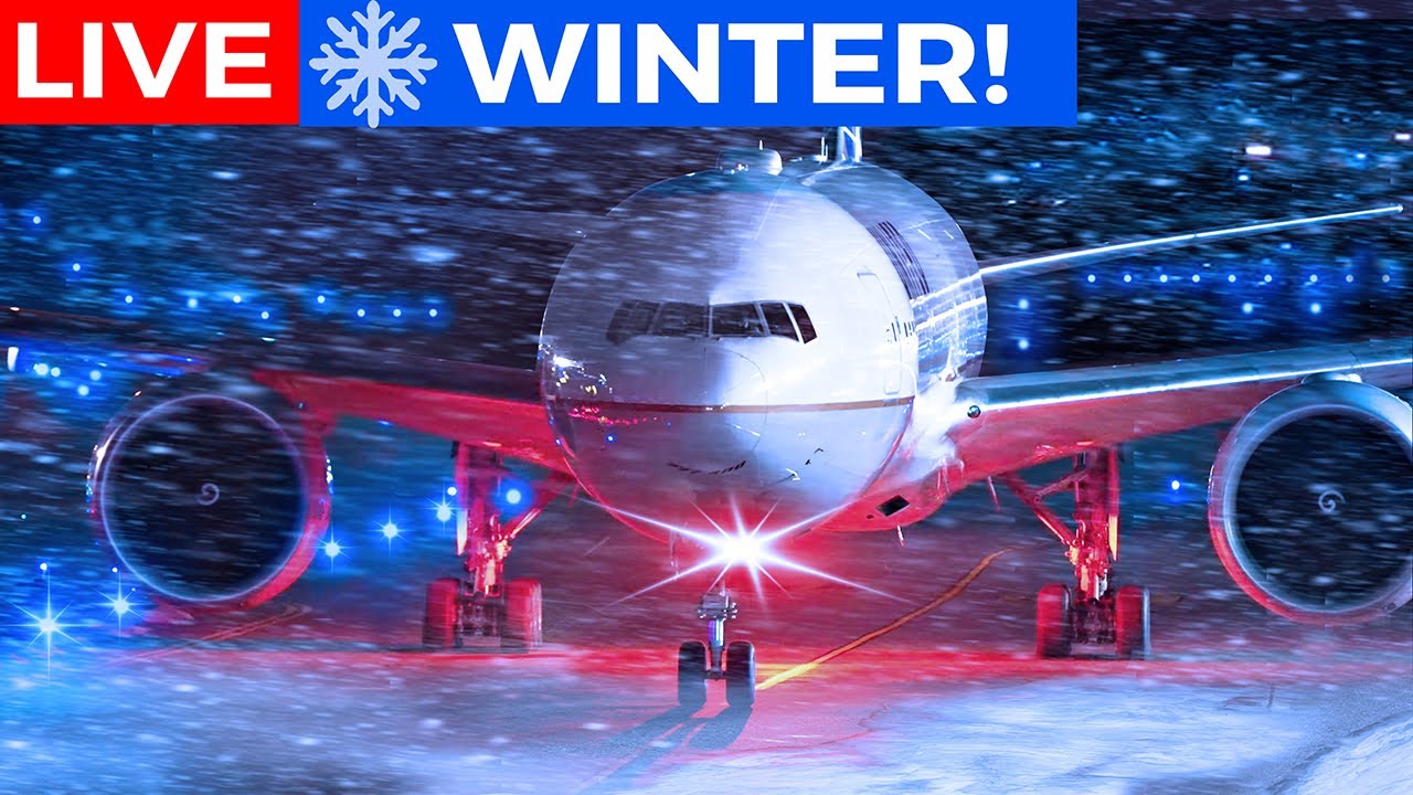 🔴LIVE SNOWY COLD NIGHT at CHICAGO O'HARE AIRPORT |AVGEEK ORD PLANE SPOTTING | WINTER WEATHER