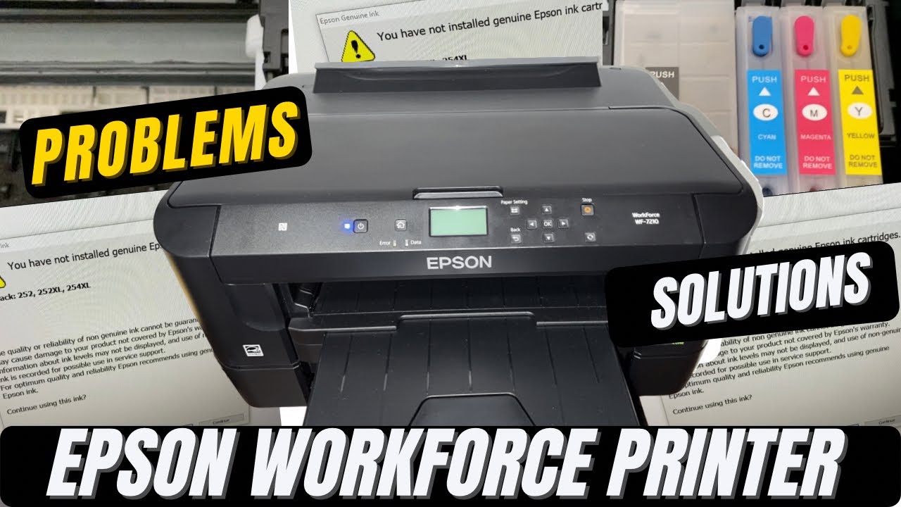 PROBLEMS and SOLUTIONS with CONVERTED EPSON WF 7210 Sublimation Printer | cartridge not recognized