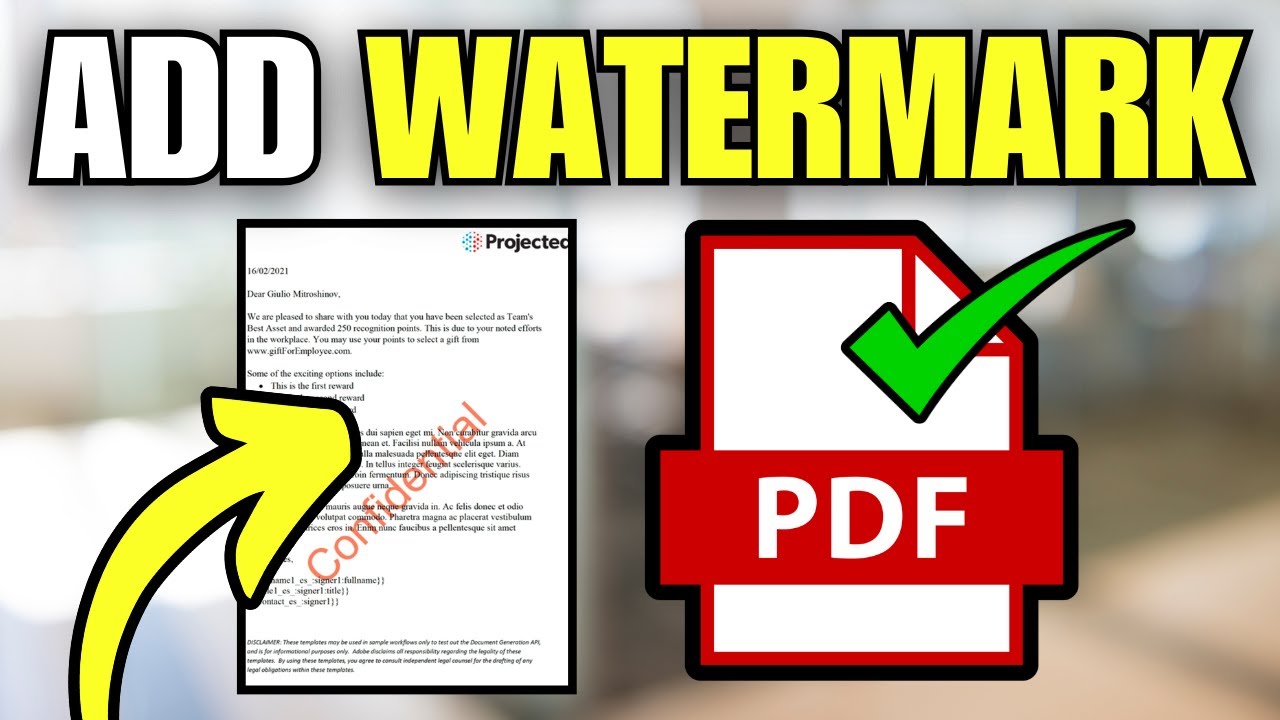 How To Add Watermark to PDF Document