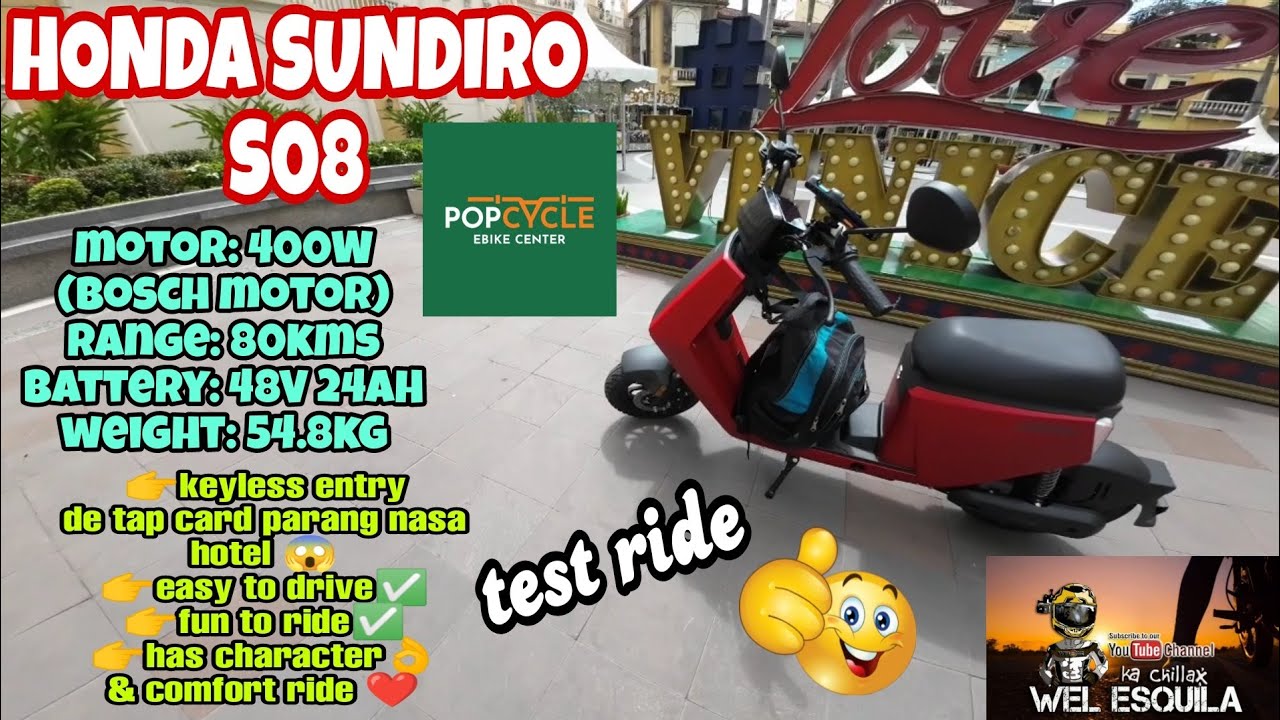 HONDA SUNDIRO S08 | TEST RIDE & REVIEW | POPCYCLE E BIKE CENTER
