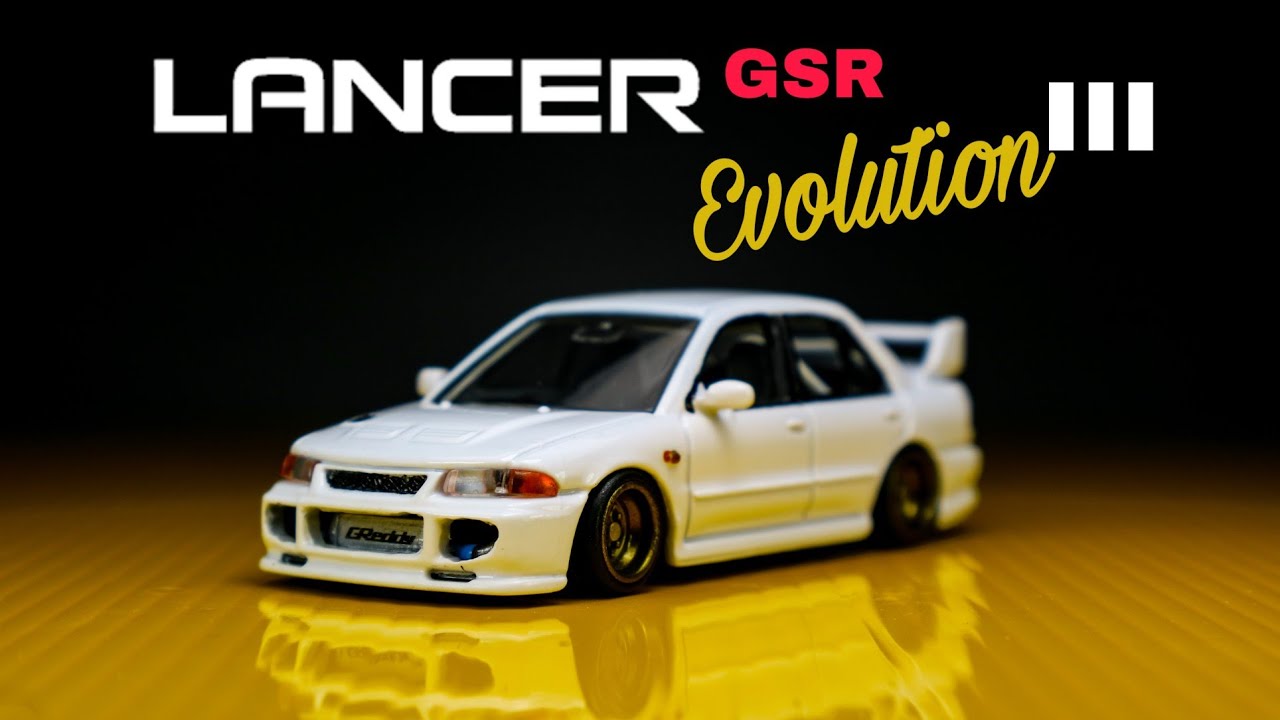 Diecast cars Mitsubishi Lancer GSR Evolution 3 pure JDM Tomica Premium