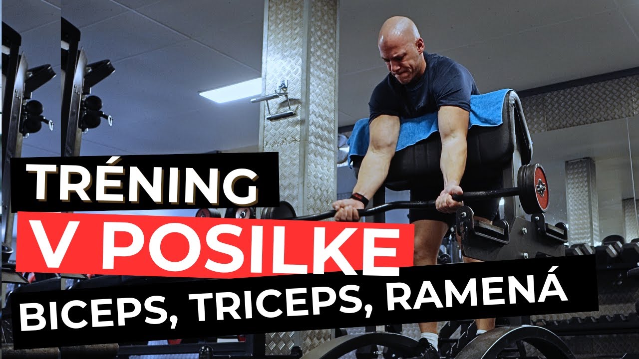 Extra tréning vo fitku: biceps, triceps, ramená + brucho.
