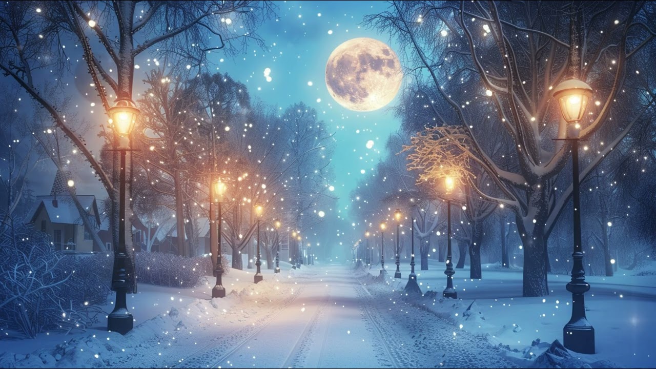 Moonlight Winter Night ❄️ Deep Calm Music for Sleep & Anxiety Relief