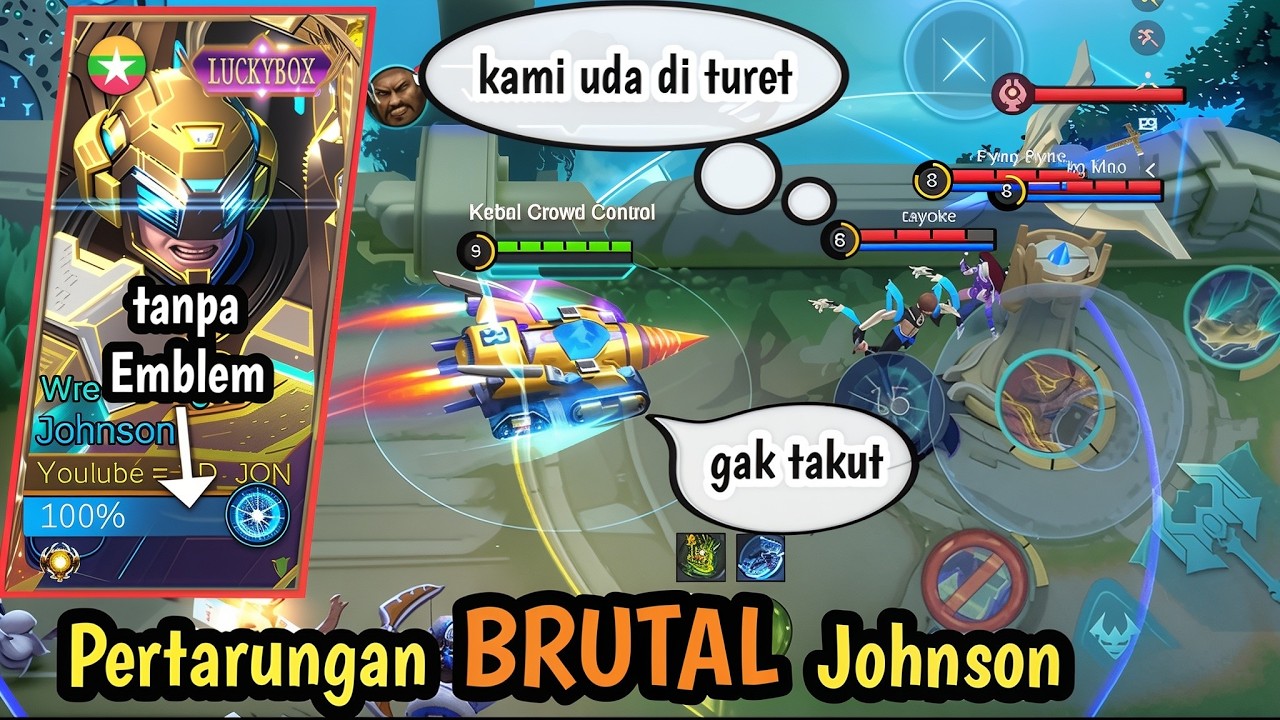 PERTARUNGAN BRUTAL JOHNSON Tanpa Emblem