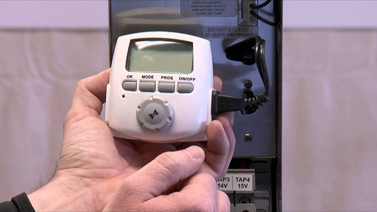 How do I program a digital timer for landscape lighting?