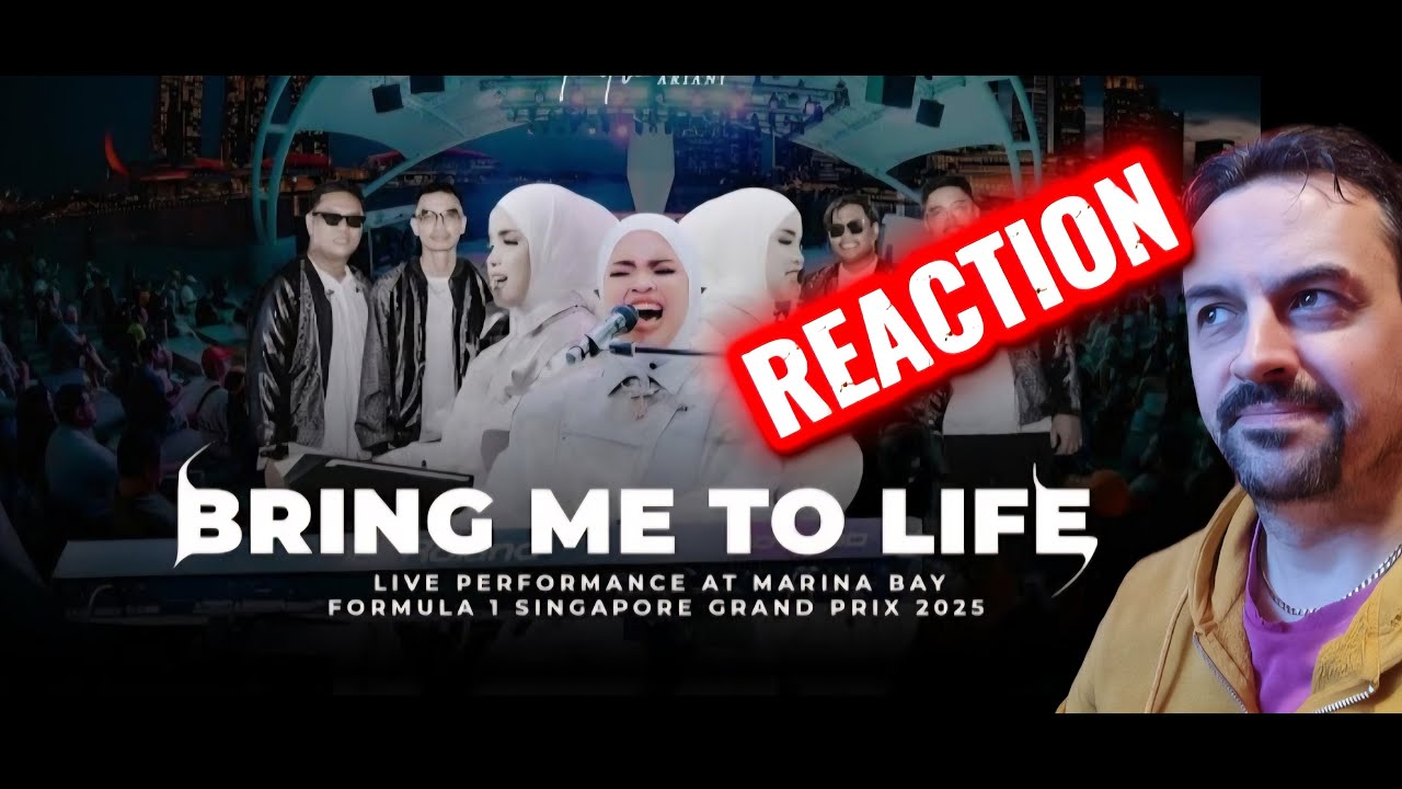 EVANESCENCE- BRING ME TO LIFE, PUTRI ARIANI COVER (F1 SINGAPORE LIVE PERFORM) REACTION