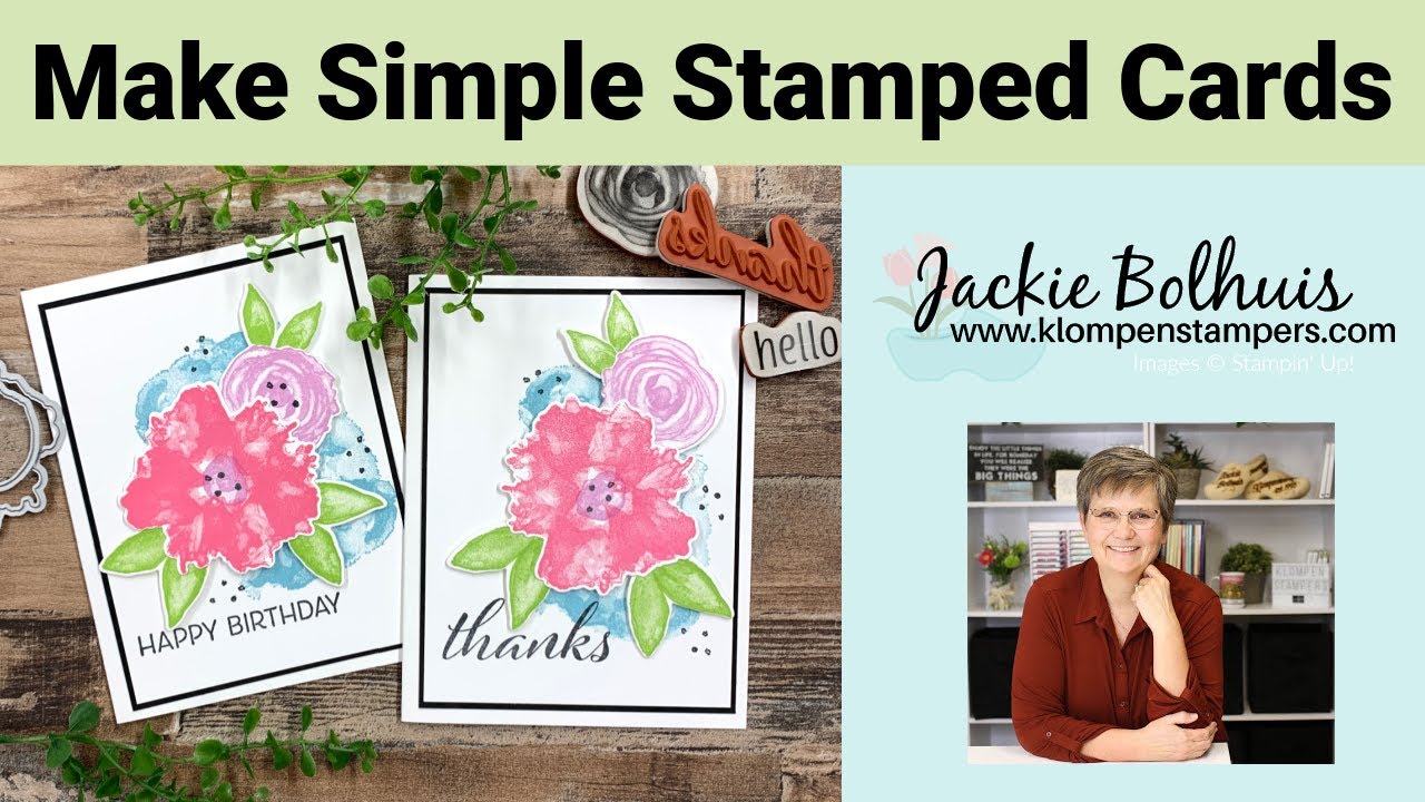Simple Stamped Cards: The Perfect Solution To Make Easy Cards