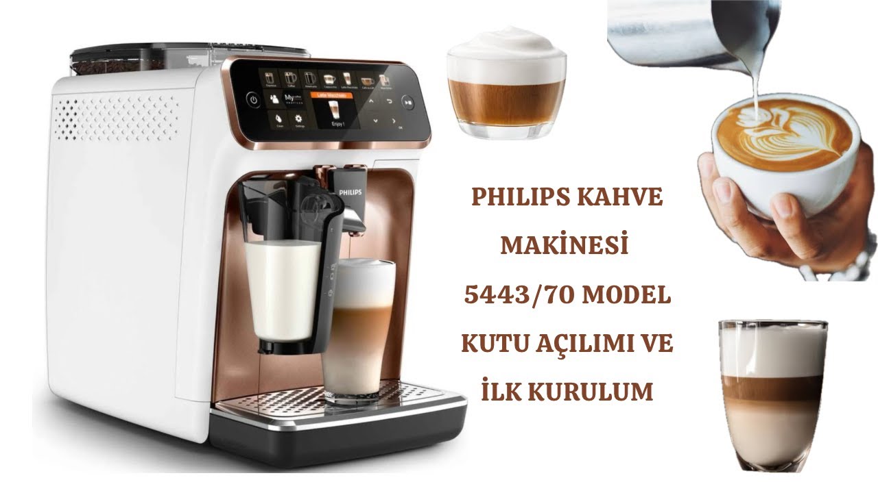 Philips EP5443/70 Kahve Makinası Kutu açılımı - İlk kurulum - Sıcaklık ayarı