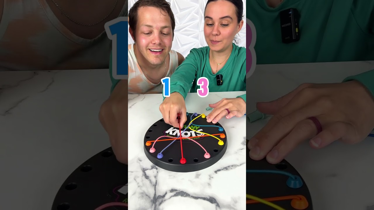 Brainy knots Rope Untangling Couple challenge #Brainyknots #Boardgames #Games #Shorts