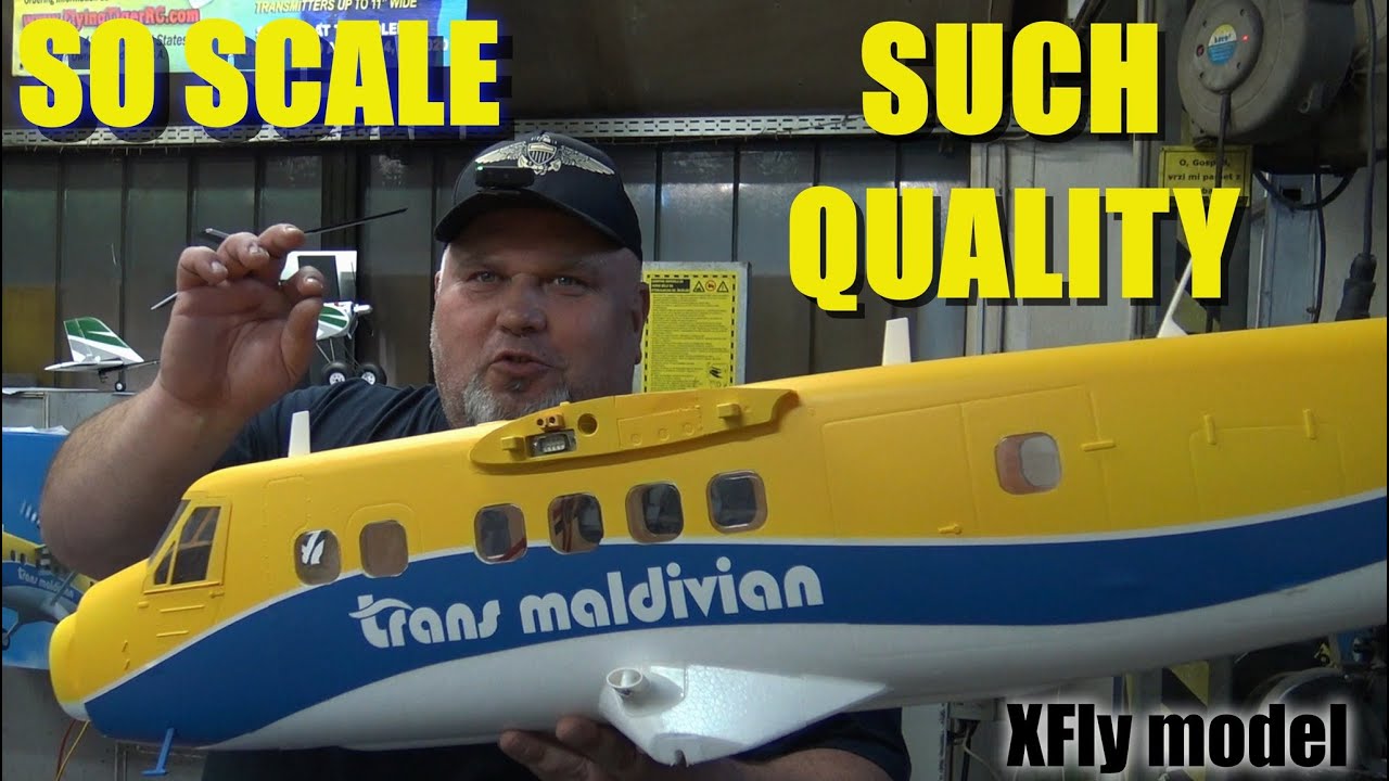 BIG SCALE XFly Twin Otter 1.8m PNP RC  plane 6S power UNBOXING