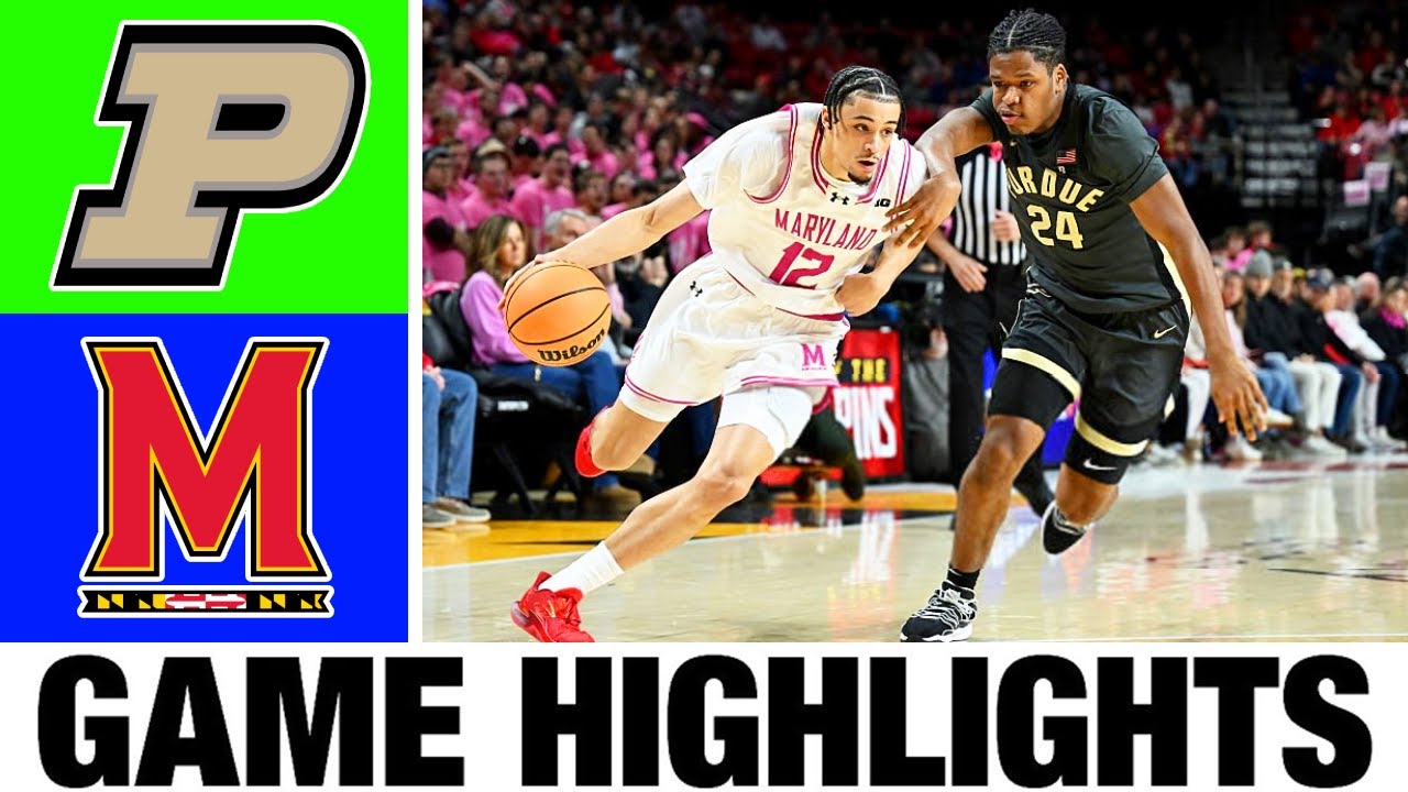 #12 Purdue vs Maryland Highlights | Men's Basketball | College Basketball 2025