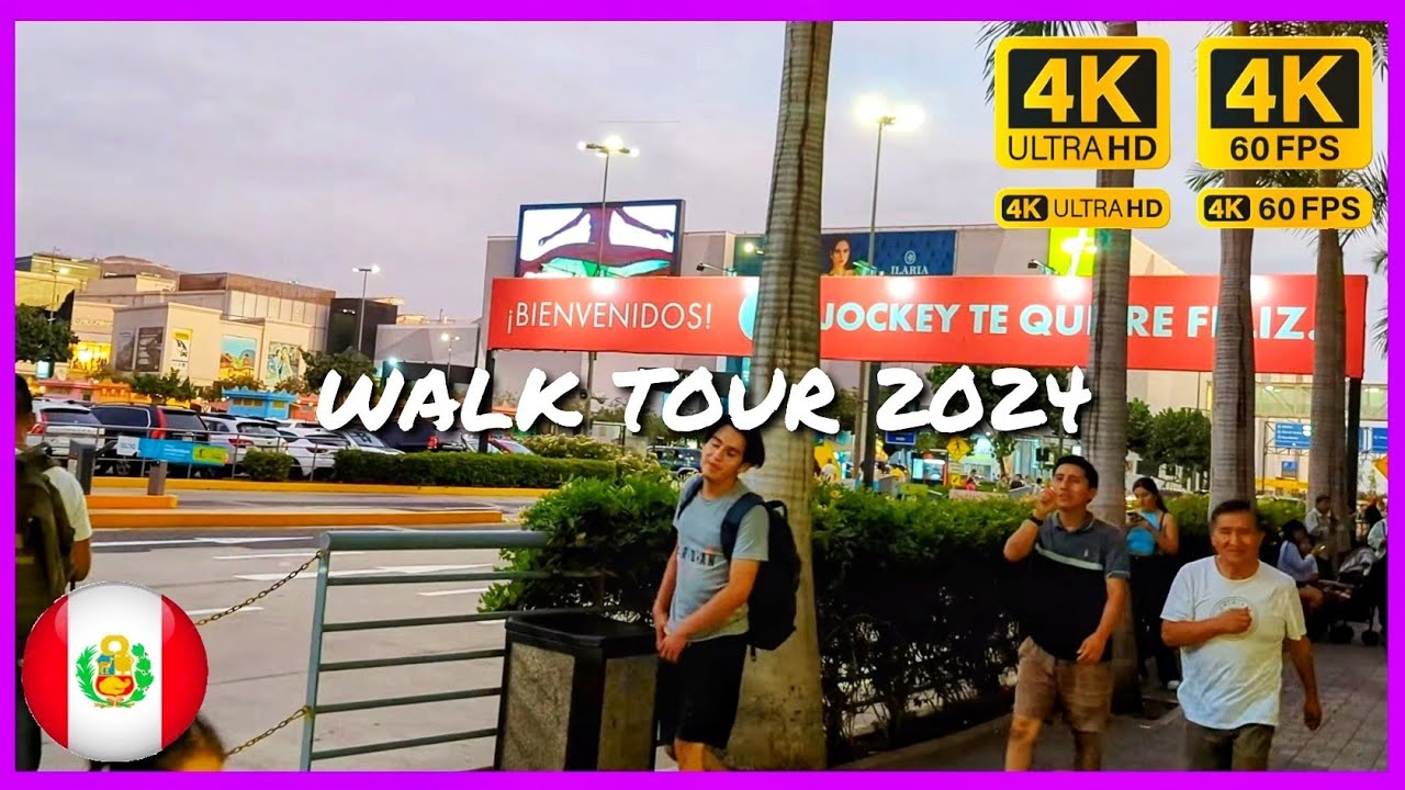 🇵🇪JOCKEY PLAZA 2024 es IMPRESIONANTE / Walk Tour 4K UHD Lima Perú