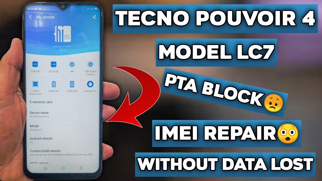Tecno Pouvoir 4 Imei Repair Just 2 Minet New Trick 2021
