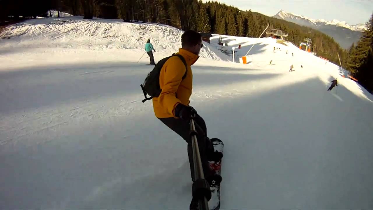 Snowboarding in Morillon (France)