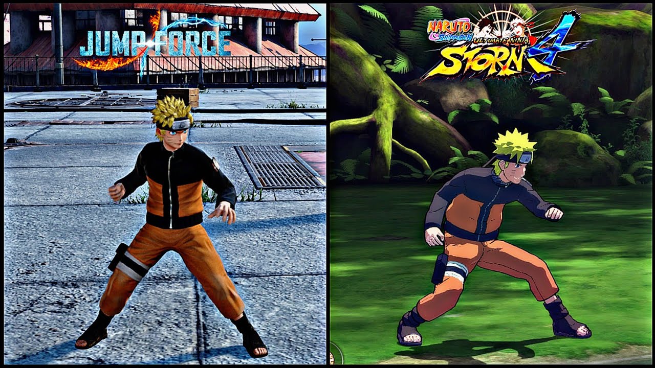 Naruto Comparison | JUMP FORCE vs NARUTO ULTIMATE NINJA STORM 4