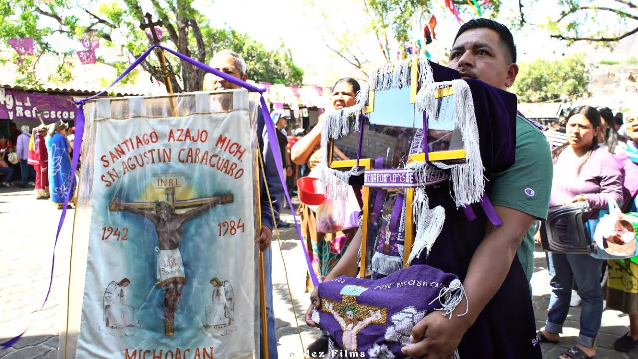 FIESTA DE LA CENIZA EN CARACUARO DE MORELOS MICHOACAN 2026 / PEREGRINOS DE SANTIAGO AZAJO
