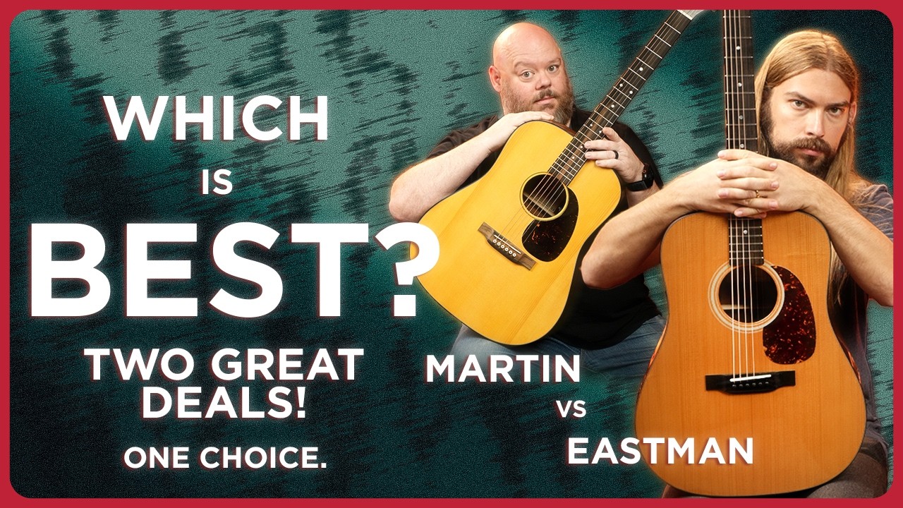 Лучшая гитара типа дредноут из массива дерева до 1000 долларов? Eastman E1D Deluxe против Martin ...