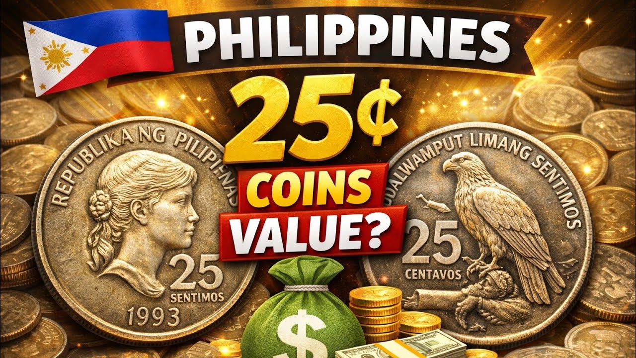 “Philippines 25 Cent Coins Value 1980s to Today – Rare Coins Worth Money!”